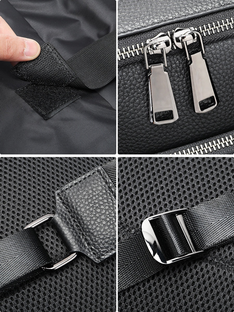 Atlas Leather Backpack – Large Leather Business Bag | Travel Leather Laptop Bag details