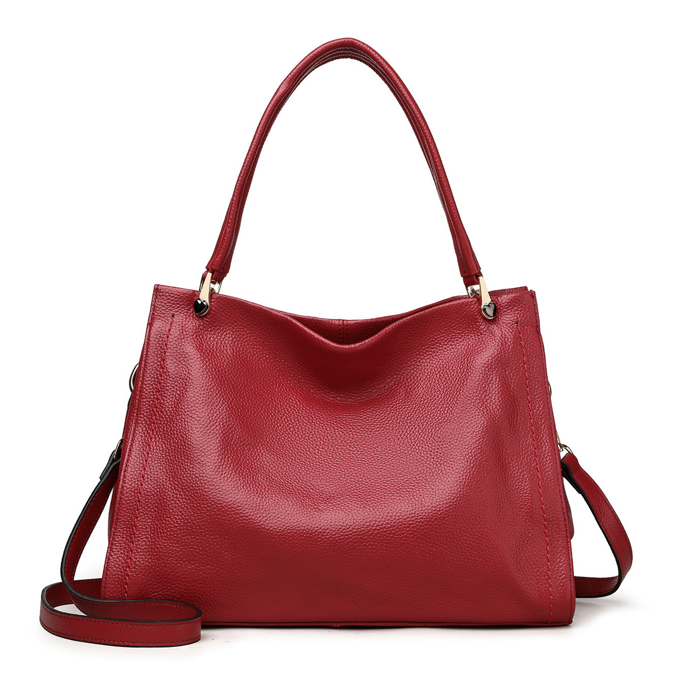 Leather Tote Bag for Women - Great Work Bag red 2