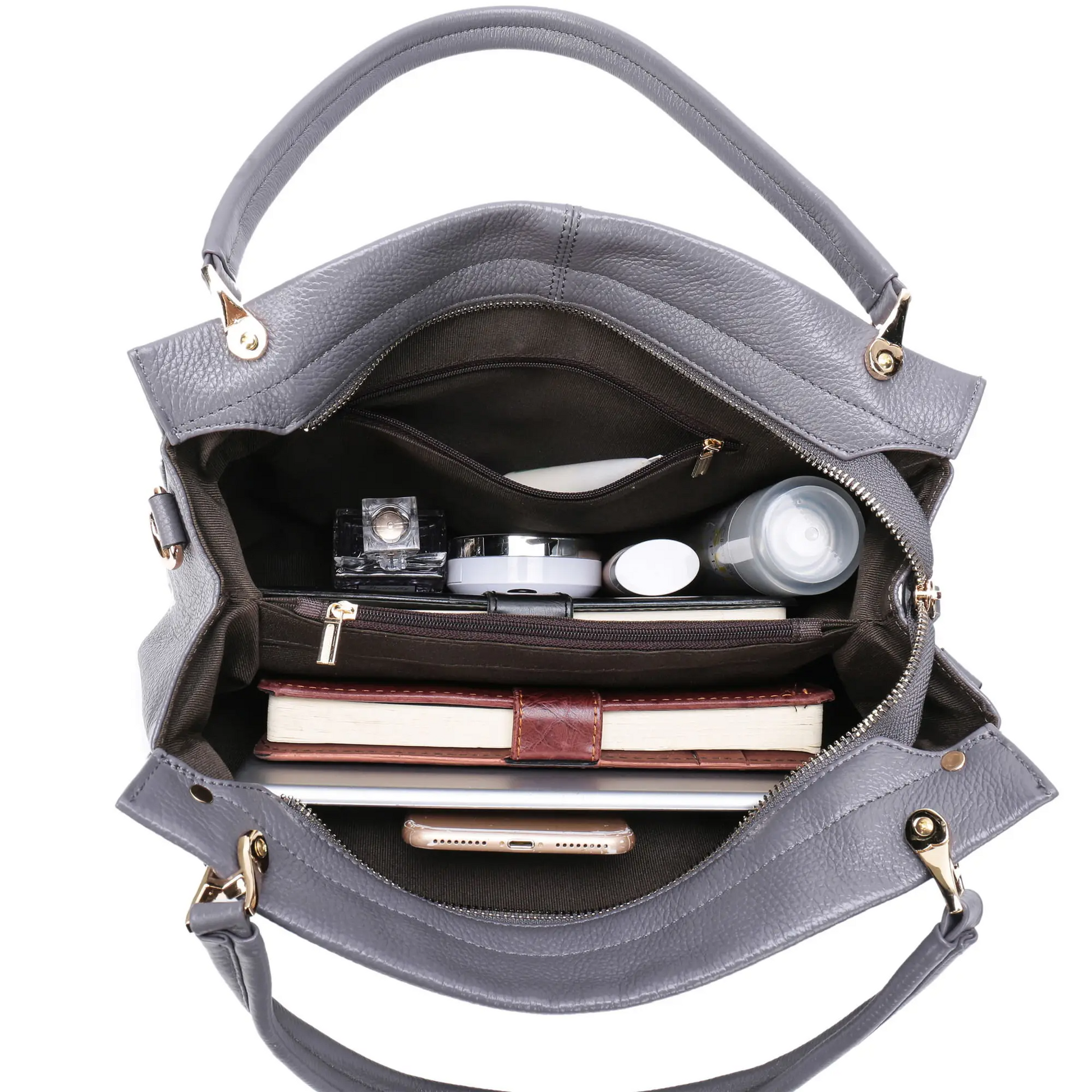 Leather Tote Bag for Women - Great Work Bag interior 2