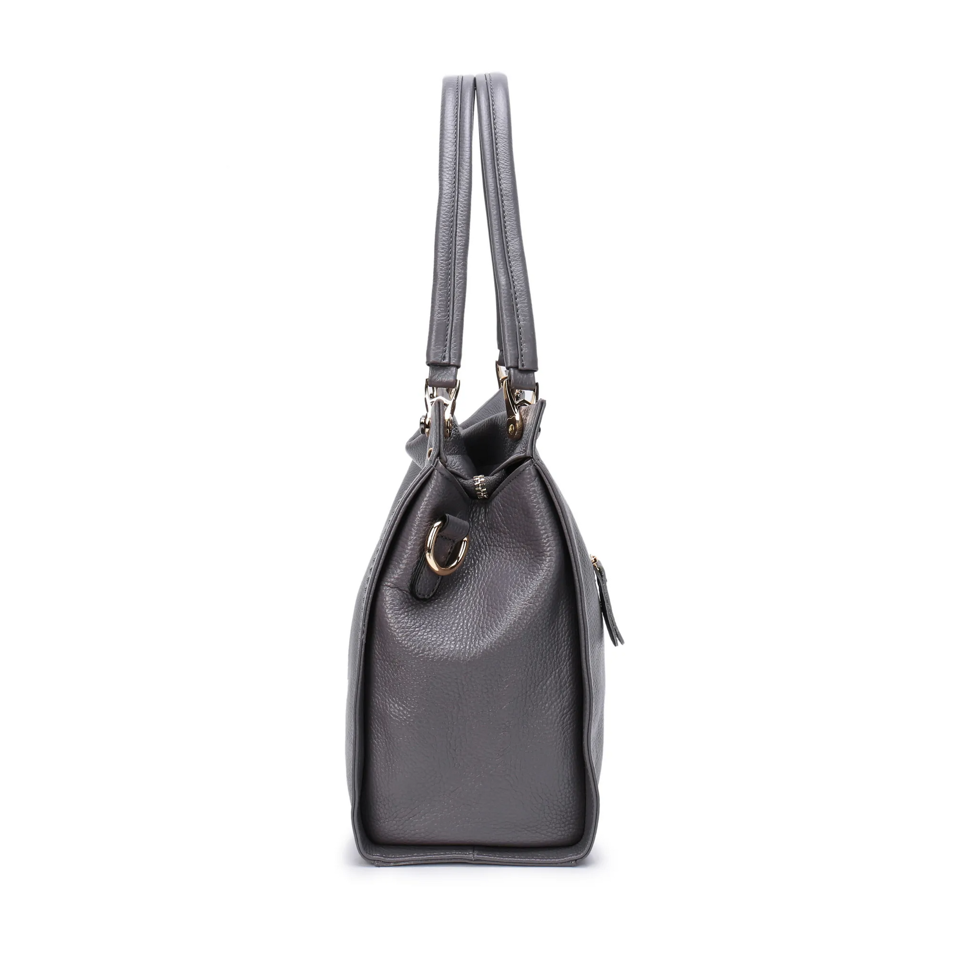 Leather Tote Bag for Women - Great Work Bag Side view