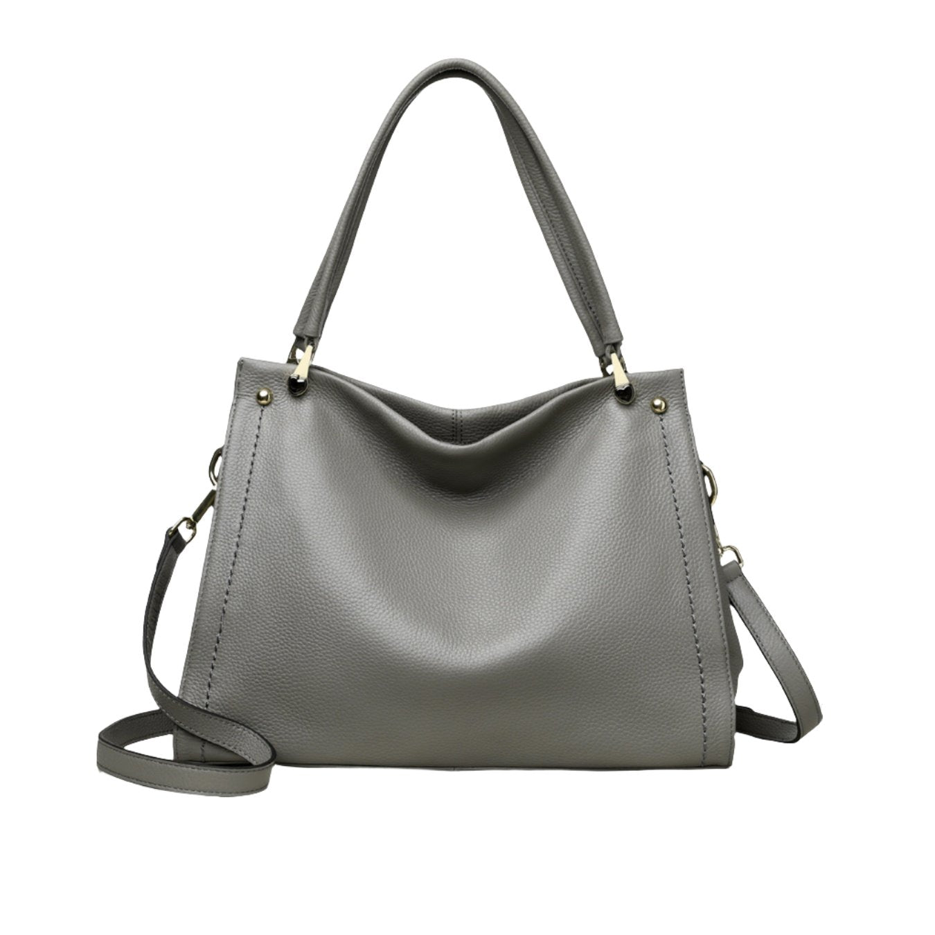 Leather Tote Bag for Women - Great Work Bag Gray