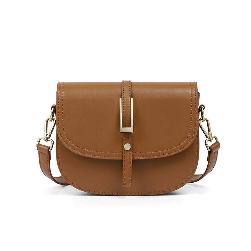 Women's Genuine Leather Saddle Bag 