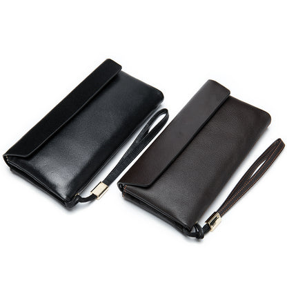 Soft Genuine Leather Mid-Length Wallet for Women RFID colors