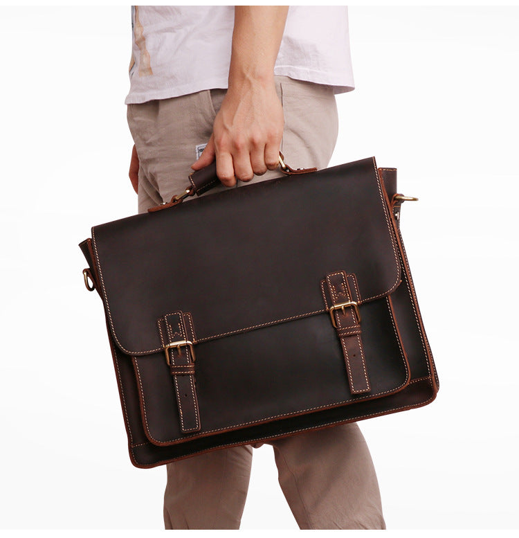 Leather Briefcase Vintage Retro Business model