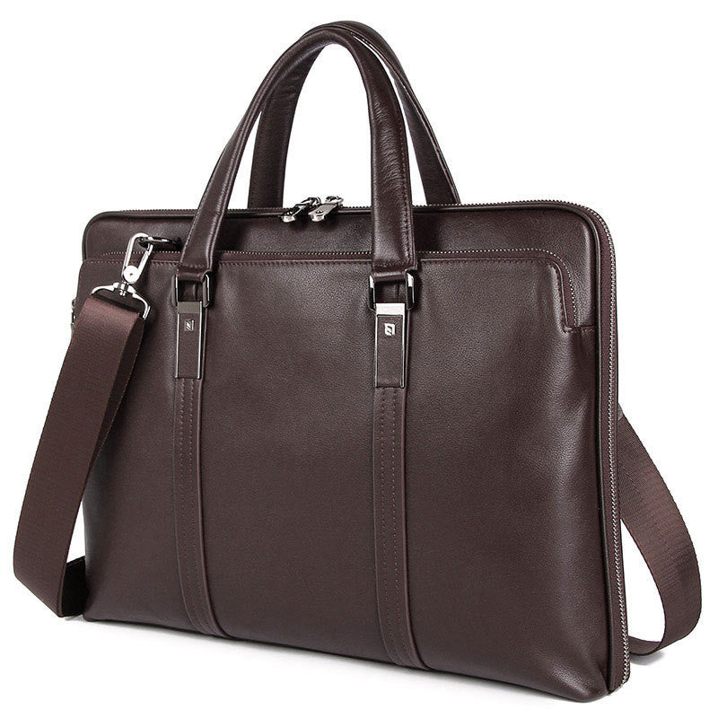 Equinox Classic Leather Business Briefcase Shoulder bag