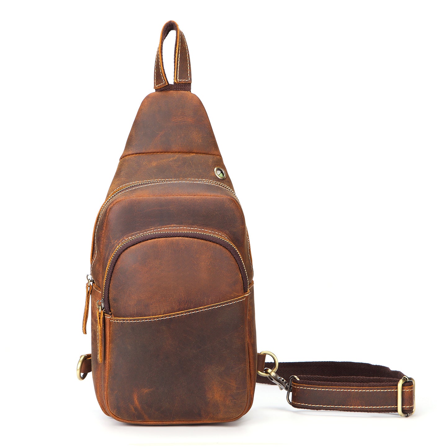 Crossbody Leather Men's Shoulder Messenger Bag