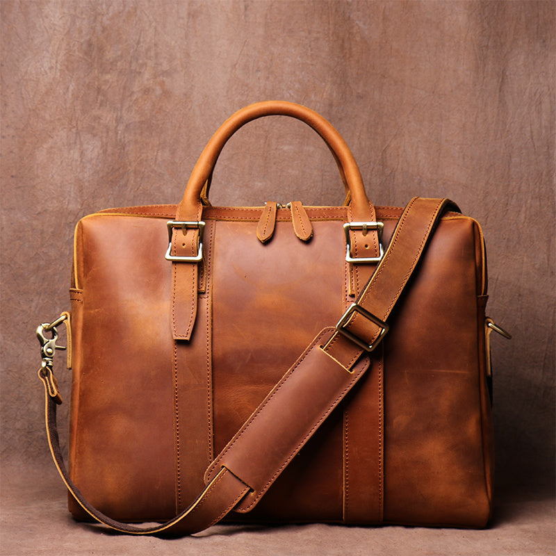 Men's Crossbody Briefcase Bag front