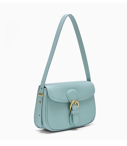 June Chic Genuine Leather Bag for Women Pastel robin egg blue