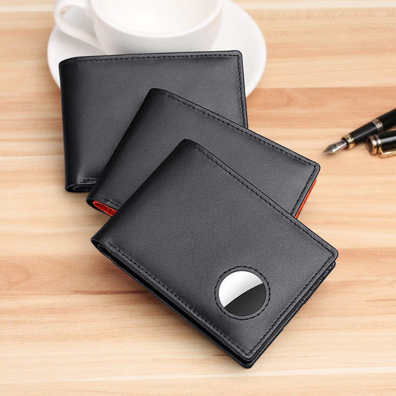 Men's Genuine Leather Tracker Wallet Airtag