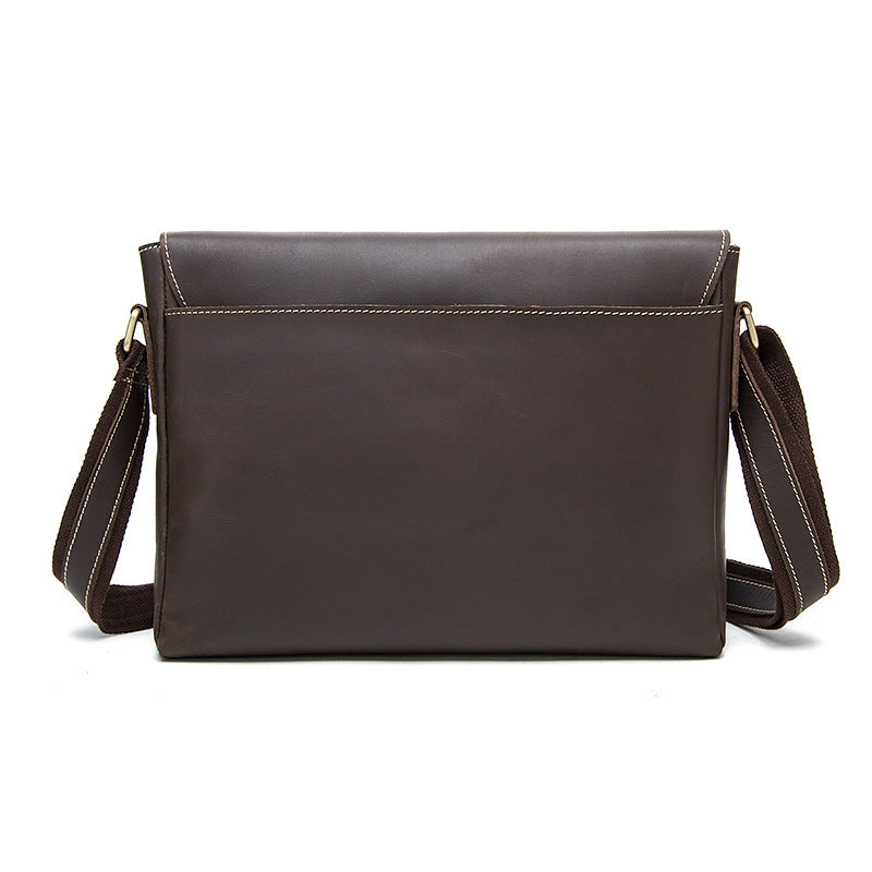 Crossbody Messenger Bag Retro Leather Bag back