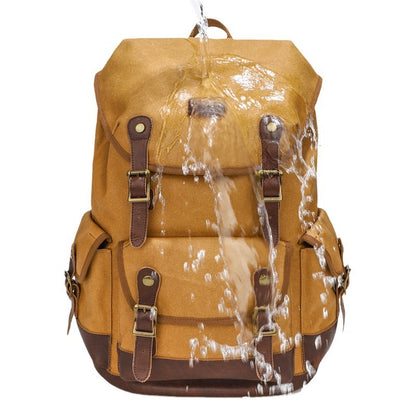 Rugged Explorer Waterproof Canvas Backpack waterproof