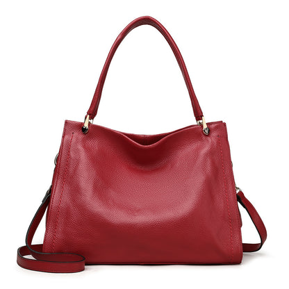 Elara Shoulder Bag: Chic and Minimalist Genuine Leather Shoulder Bag for Women