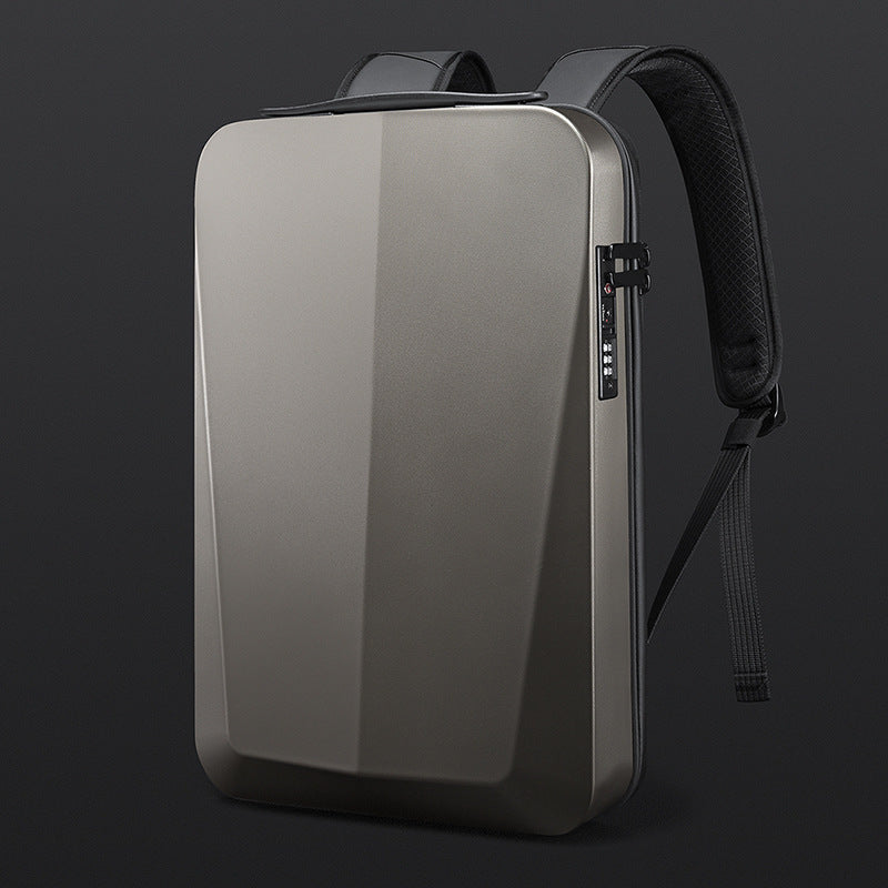 EliteShield Business Backpack - Hard-Shell Protection for Laptops & Essentials titanium color