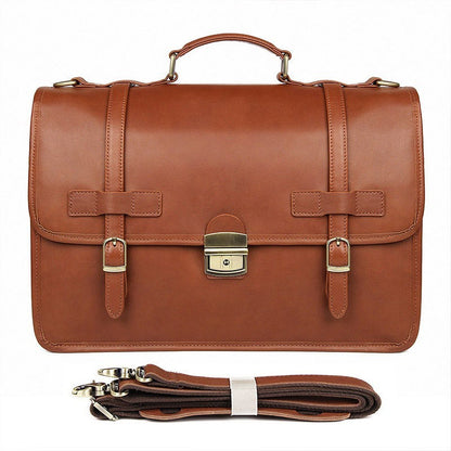 Heritage Gentleman's Leather Briefcase Retro Classic Professional  doctor lawyer