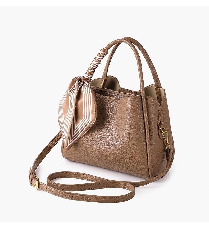 Elegant Genuine Leather Shoulder Bag for Women side