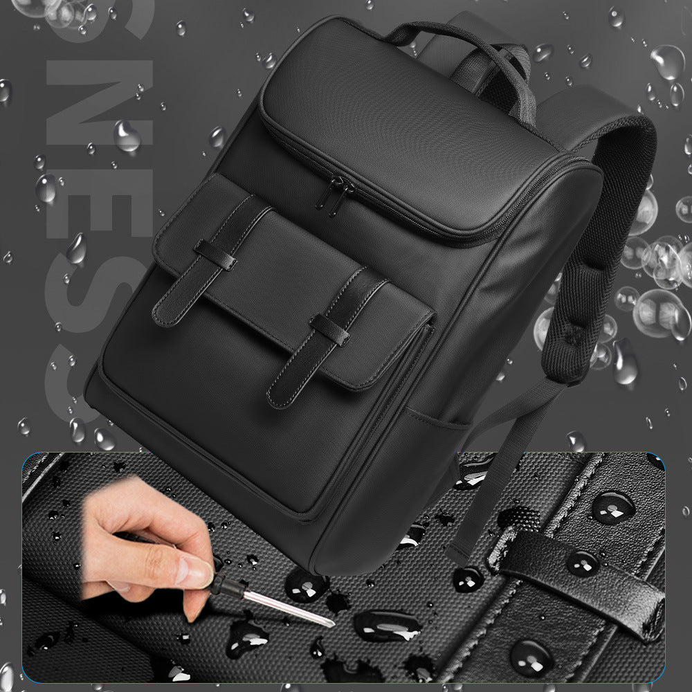 Men’s Large Capacity Computer Backpack – Modern Design for Work and Travel waterproof