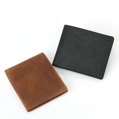 Men's Genuine Leather Wallet black and brown