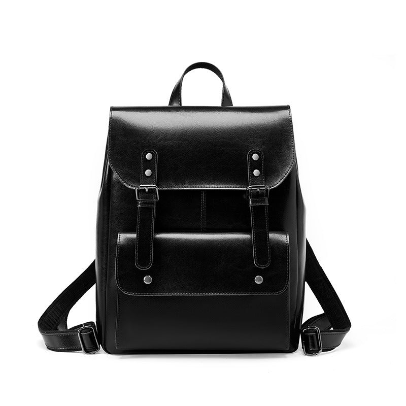 Dakota Genuine Leather Backpack – Retro Elegance, Modern Durability