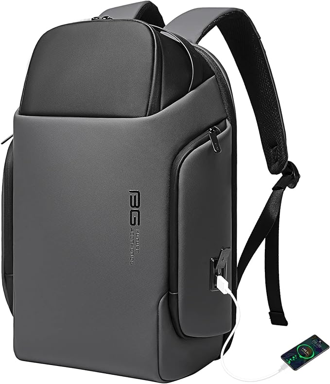 BG TitanTravel Pro Backpack Gray Front