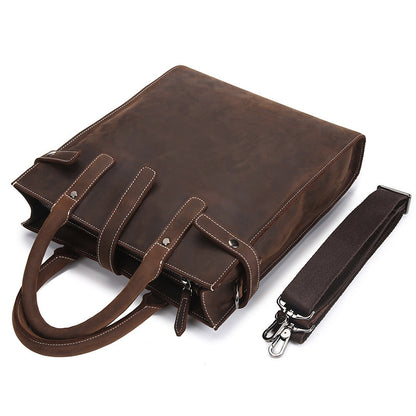 Vertical Men's Shoulder Messenger Bag with strap