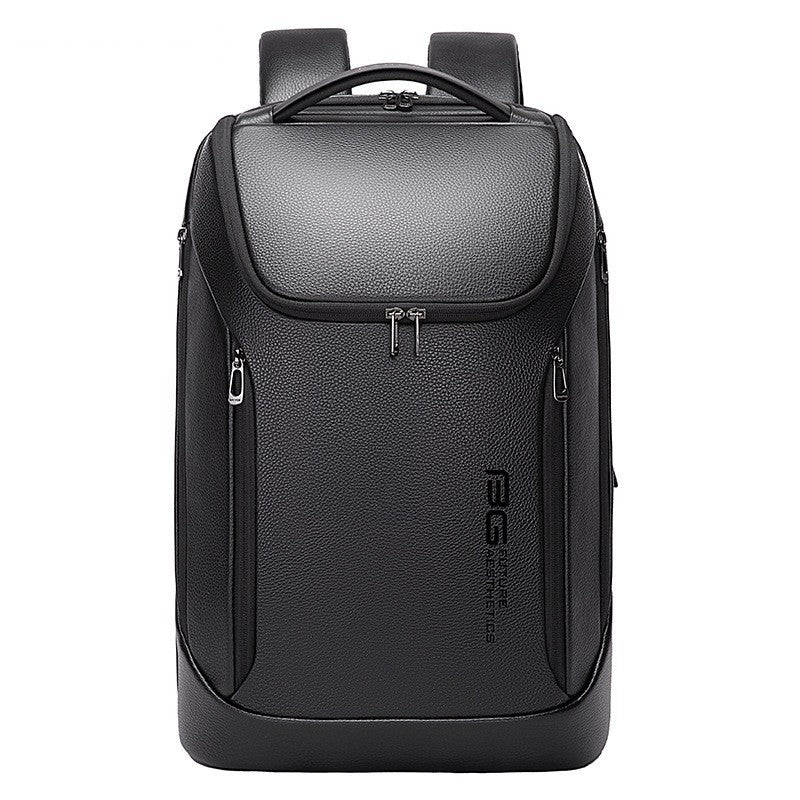 BG Metro Leather Laptop Backpack Main