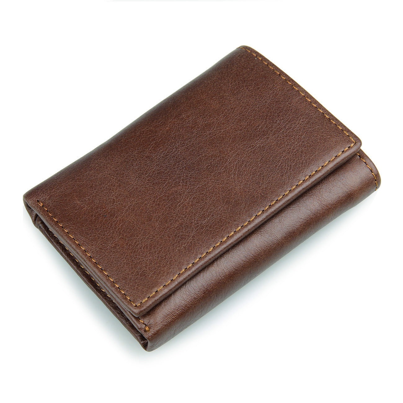 Retro Fashion Genuine Leather Wallet dark brown