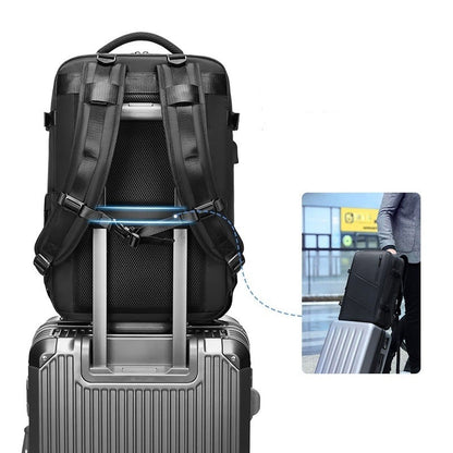 Lightweight Travel Backpack for Men with suitcase