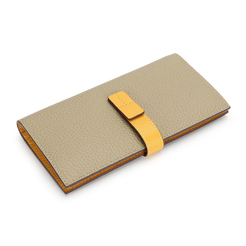 European Belt Long Women's Wallet beige