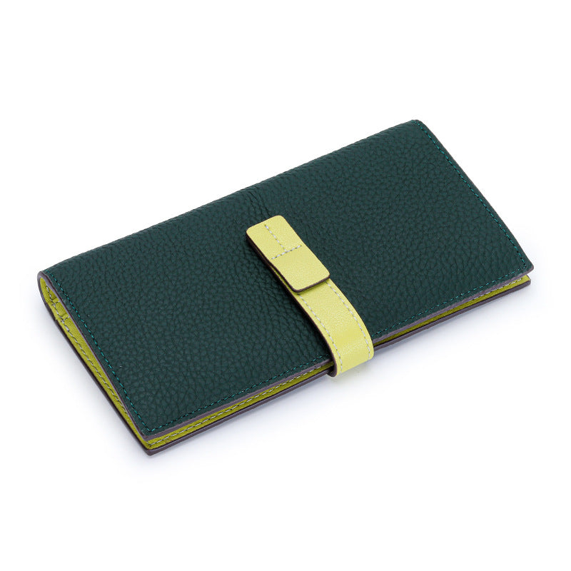 European Belt Long Women's Wallet green