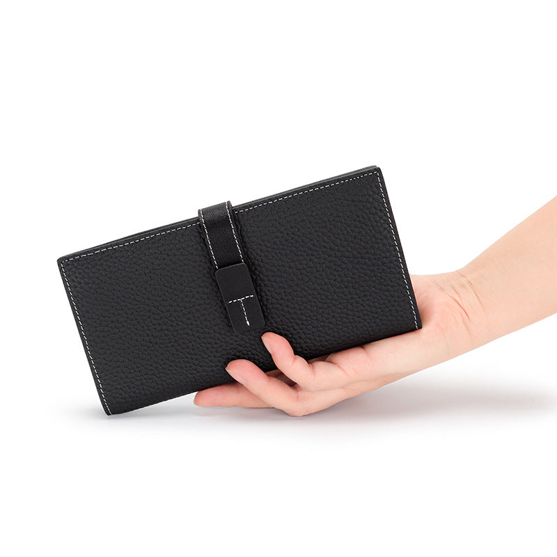 European Belt Long Women's Wallet black