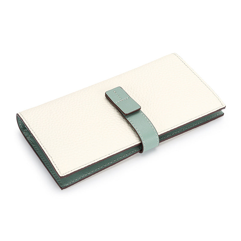 European Belt Long Women's Wallet white