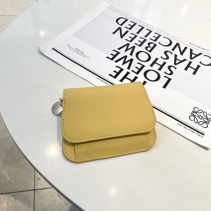 Women's Leather Card Holder yellow