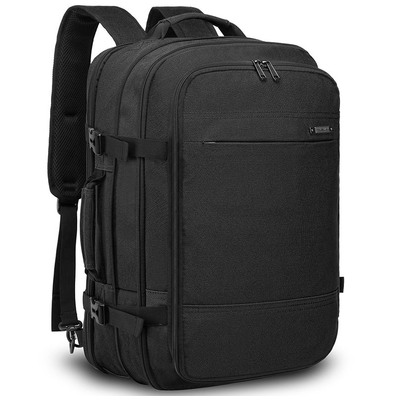 Multi-Functional Men's Business Travel Laptop Backpack black side