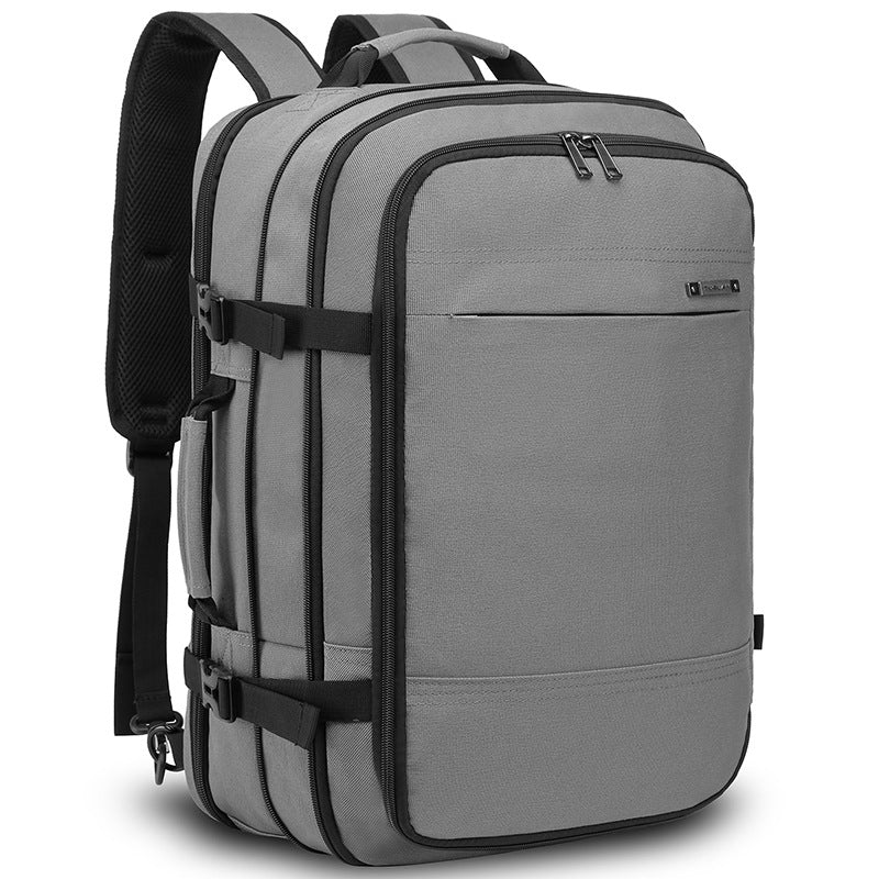 Multi-Functional Men's Business Travel Laptop Backpack gray