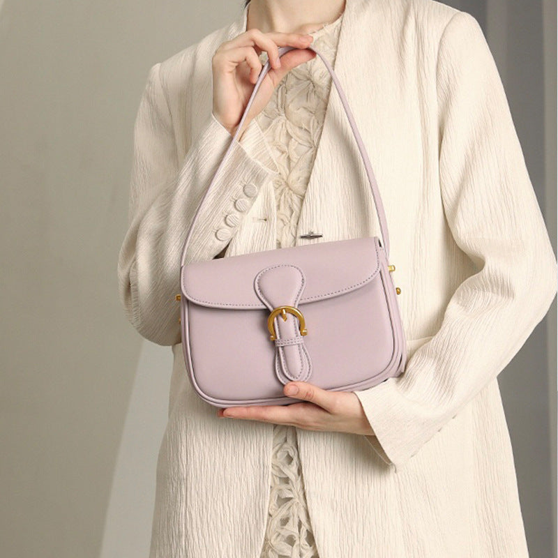 June Chic Genuine Leather Bag for Women Pastel pink model