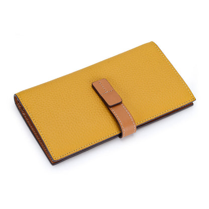 European Belt Long Women's Wallet yellow