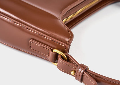 Fashion Retro Saddle Shoulder Bag for Women details