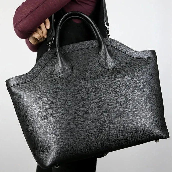 Large Wing Tote Bag model black