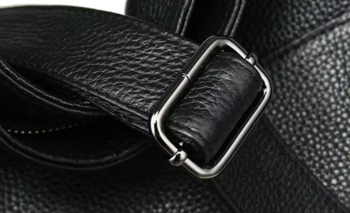 Artemis Genuine Leather Tote Bag buckle