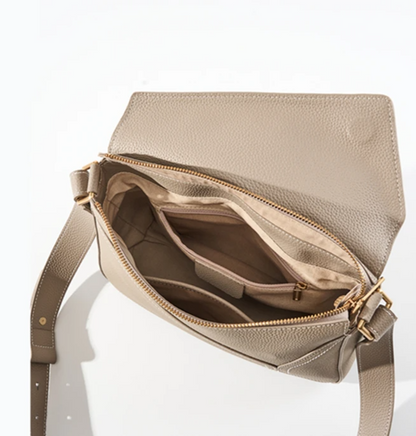 Geometric Genuine Leather Bag interior