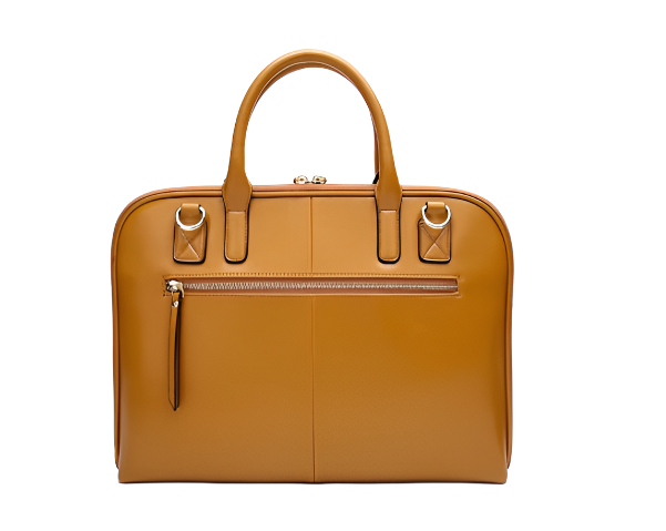 Women's Leather Briefcase - The Ultimate Stylish Organizer rear view