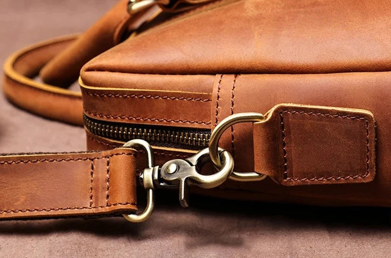 Men's Crossbody Briefcase Bag details