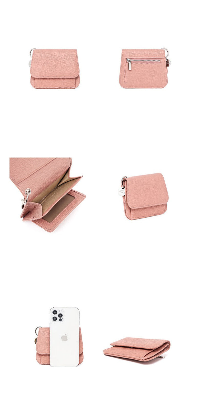 Women's Leather Card Holder angles