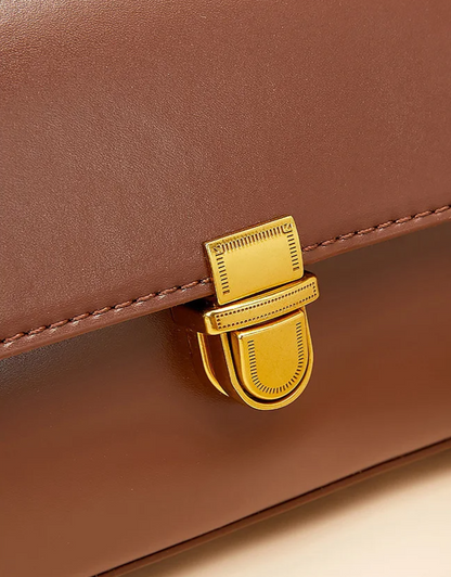 Amelie Genuine Leather Baguette Shoulder Bag detail view 2