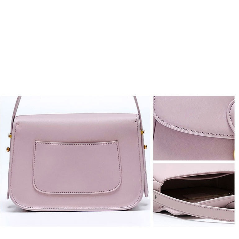 June Chic Genuine Leather Bag for Women Pastel rear details