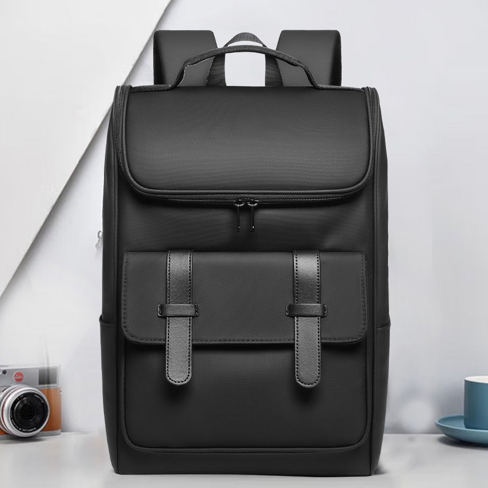 Men’s Large Capacity Computer Backpack – Modern Design for Work and Travel black