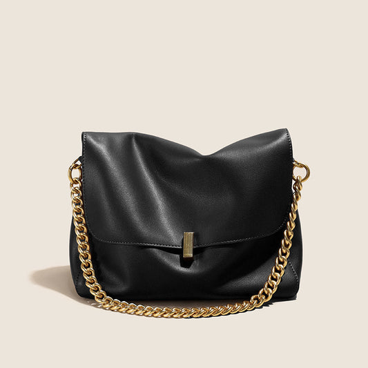 Chic & Versatile Genuine Leather Shoulder Bag for Everyday Elegance