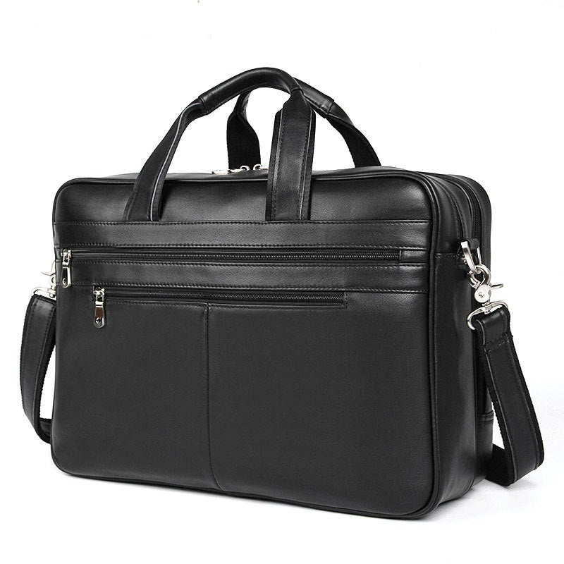 Executive Edge Leather Briefcase Large shoulder bag