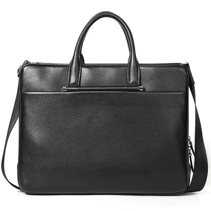 Men's Large Leather Shoulder Bag Briefcase display