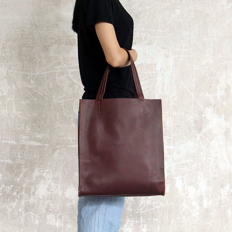 Selene Genuine Leather Handheld Tote on model